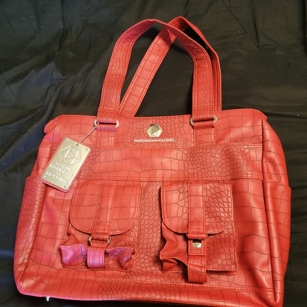 ThinkGeek Vegan Leather (Dragon Scale) "Handbag of Holding" RARE - Discontinued - Picture 11 of 11